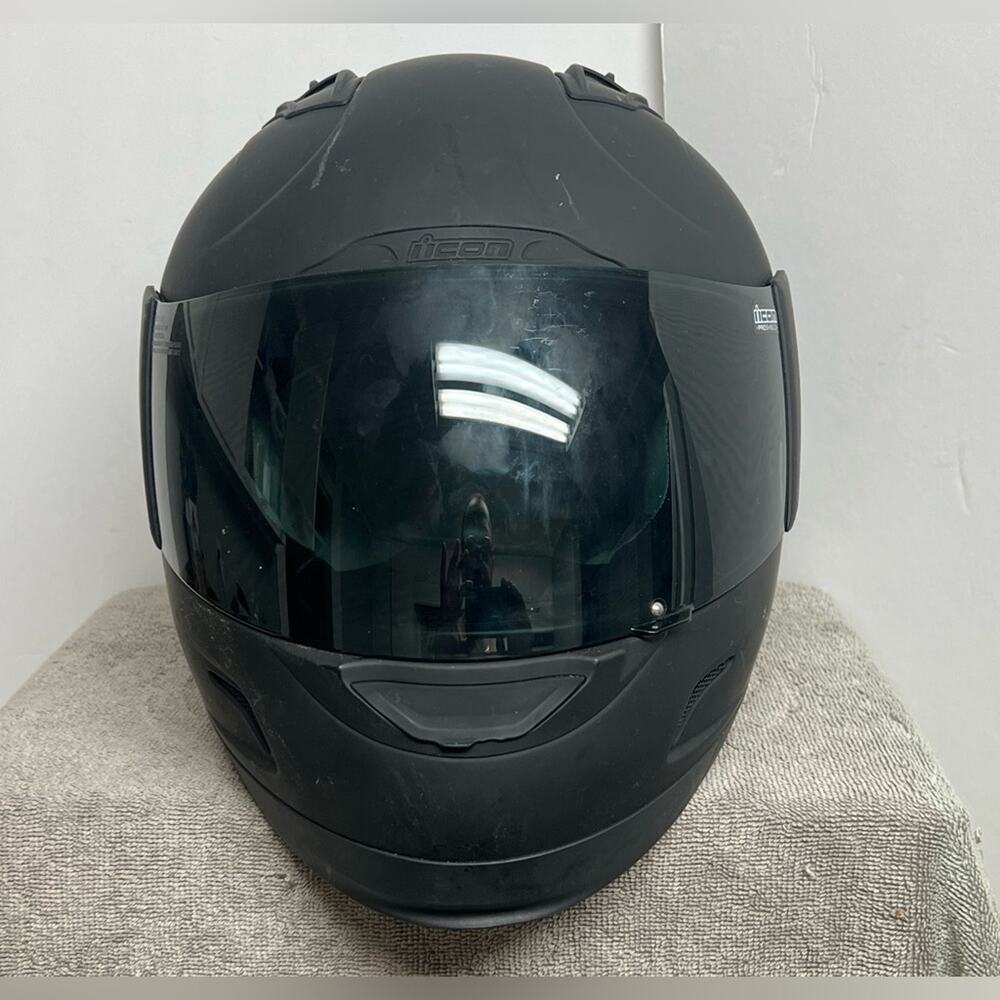 Icon Alliance Full Face Motorcycle Helmet – Matte Black  – DOT & ECE SIZE 2XL